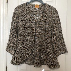 rudy rd cable knit tie knot clousre cardigan petities size PXL Long Sleeve